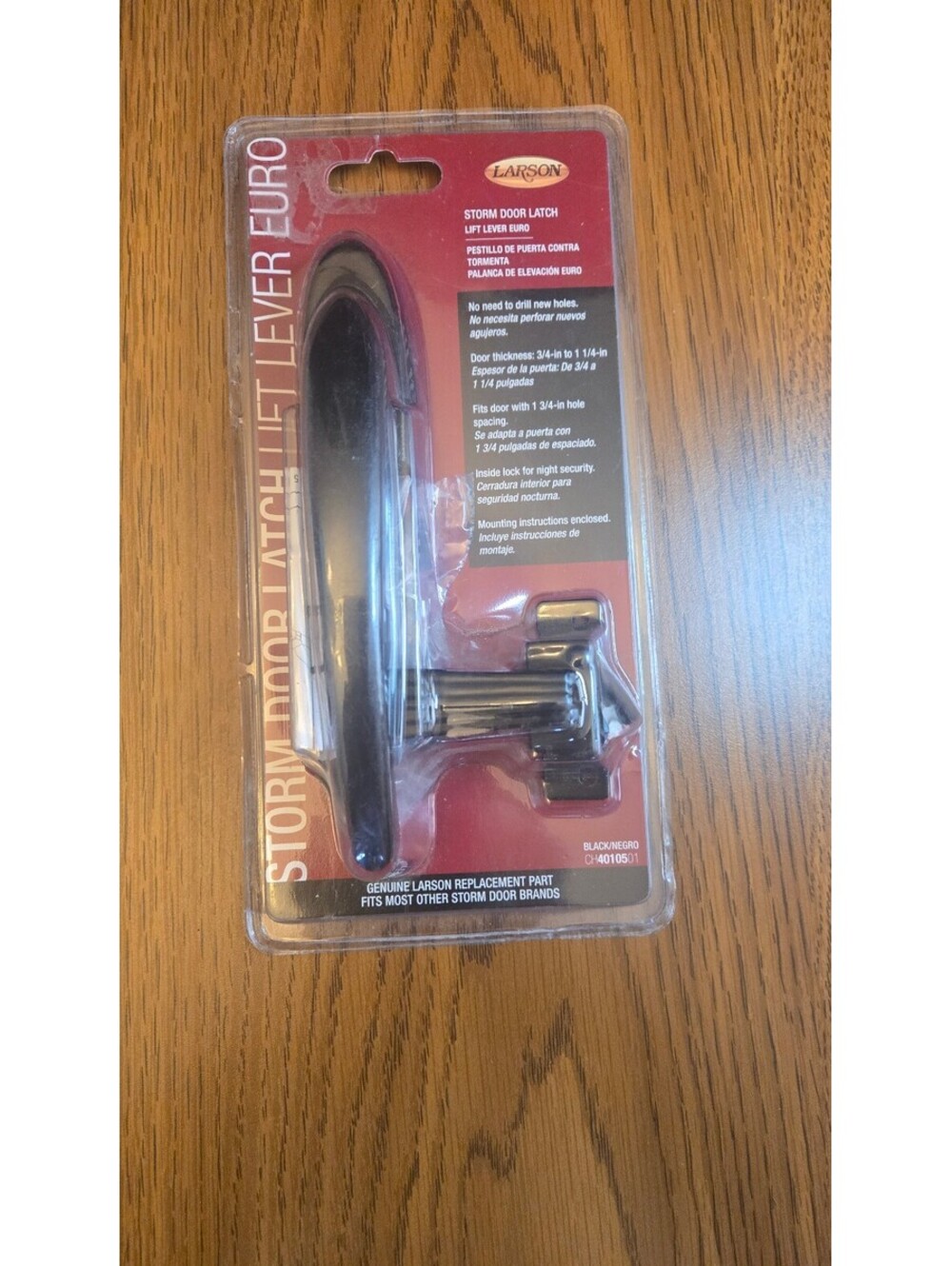 Larson Storm Door Latch Lift Lever Euro Black Replacement Part